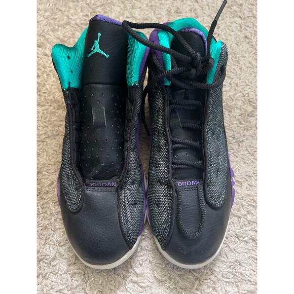 Nike Air Jordan 13 Retro Violet Teal Size 3 Youth - Picture 1 of 6
